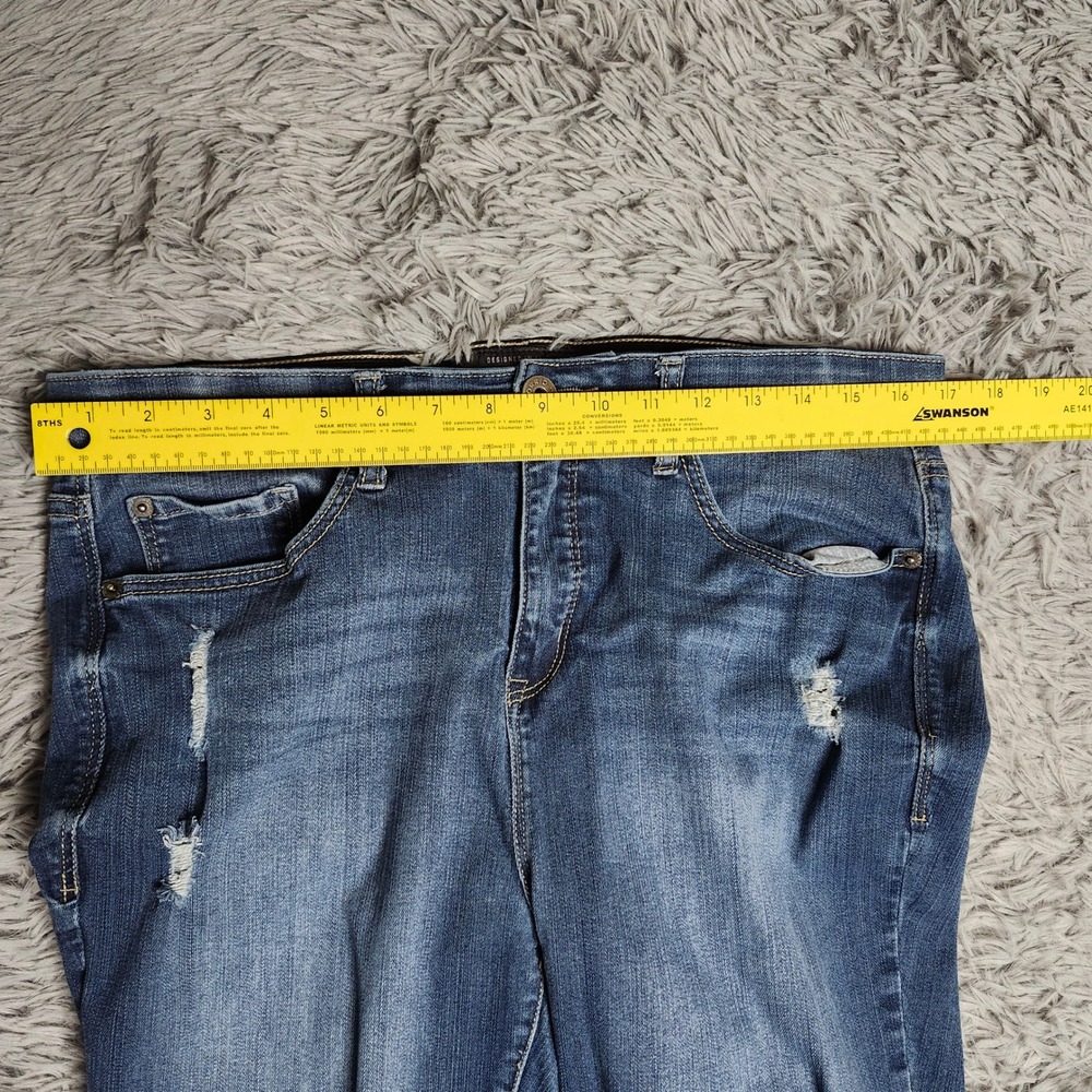 Torrid Premium Sky High Skinny Jeans‎ Womens 14R Distressed Stretch High Rise - Picture 4 of 15